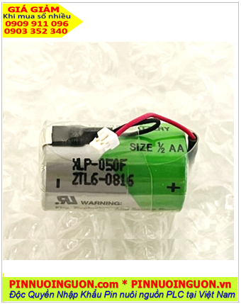 XENO XLP-050F (Zắc PLC); Pin nuôi nguồn XENO XLP-050F lithium 3.6v 1/2AA 1200mAh chính hãng, Xuất xứ Hàn Quốc